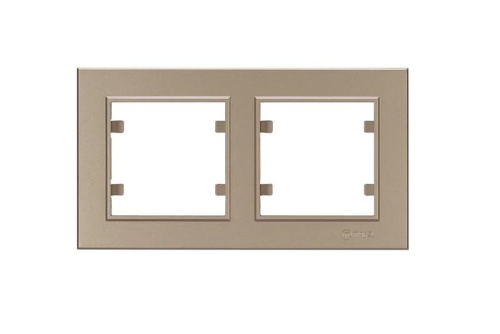 Рамка 2-м Karea горизонт. латунь Makel 56057702
