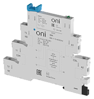 Реле интерфейсное ORK с розеткой 1C 24В AC/DC ONI | код ORK-1-1C-ACDC24V | ONI