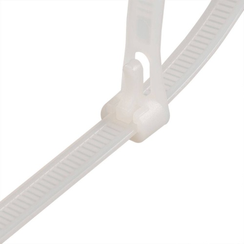 Хомут кабельный КСР 7.5х250 нейл. бел. (уп.100шт) Fortisflex 61032 фото 2 Хомут кабельный КСР 7.5х250 нейл. бел. (уп.100шт) Fortisflex 61032 фото 2