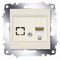 Zena без рамки бел. розетка комп.CAT6 | код 609-010200-247 | ABB