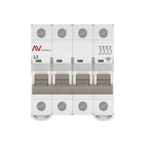 Выключатель автоматический AV-10 4P 1A (L) 10kA EKF AVERES | код mcb10-4-01L-av | EKF фото 4 Выключатель автоматический AV-10 4P 1A (L) 10kA EKF AVERES | код mcb10-4-01L-av | EKF фото 4