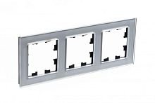 Рамка 3-м AtlasDesign Nature стекло алюм. | код. ATN320303 | Schneider Electric