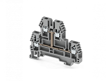 325 250, Клеммник 2-х ярусный, 2,5 мм.кв., с внутр.перемычкой, (бежевый), PIK 2,5RDK | код 0.0.0.3.25250 | KLEMSAN
