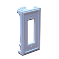 Вставка 22.5х45 под дуплексный оптический адаптер, белая | код LAN-SIP-2SC-WH | LANMASTER