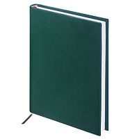 Ежедневник недатированный А5 (138х213 мм) BRAUBERG Select, под зернистую кожу, 160 л., зеленый, 123431 | код 123431 | BRAUBERG