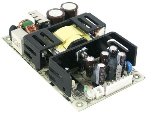 Источник питания AC-DC, med, 75Вт, вход 90…264В AC, 47…63Гц /127…373В DC, выход1: +5В/1.0…6,8A, выход2: +12В/0.2…2,7A, изоляция 4000В AC, открытая плата 127х76,2х30,5мм, -20…+70С | код RPD-75B | MeanWell