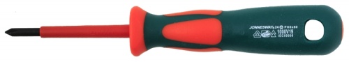 DV13P060 Отвертка стержневая крестовая диэлектрическая, PH0х60 мм | код DV13P060 | JONNESWAY