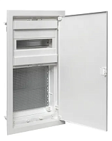 Встраиваемый комбинир. щит Nova (1 DIN + 2 МП) 3 габарит с металлической перфорированной дверью IP40 EKF | код nv-cb-pmd-1+2 | EKF
