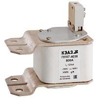 Предохранитель ПП57-39981-И1-630А-УХЛ3-КЭАЗ | код 337371 | КЭАЗ