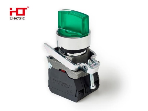 Переключатель XB4-BK2365 на 3 положения зеленый с подсветкой с фиксацией 1NO+1NC, 220V AC/DC, IP65 HLT | код 085-14-231 | HLT Переключатель XB4-BK2365 на 3 положения зеленый с подсветкой с фиксацией 1NO+1NC, 220V AC/DC, IP65 HLT | код 085-14-231 | HLT