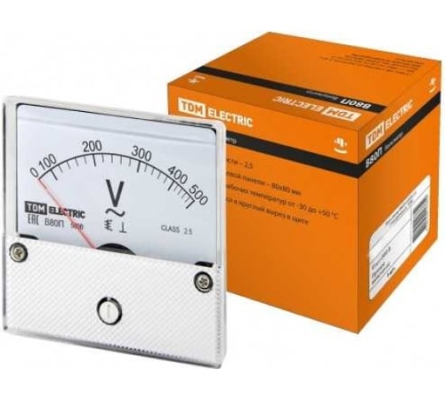 Вольтметр В80П 600В-2,5, (поверенный), TDM | код SQ1102-0255 | TDM