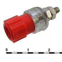 Гнездо RUICHI 10-0063 красный, монтаж на гайку | код 69996 | Ruichi