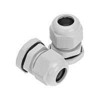 Ввод кабельный PG-13.5 (6-12мм) сер. комплект (уп.2шт) | код 07-8013-A2 | Rexant