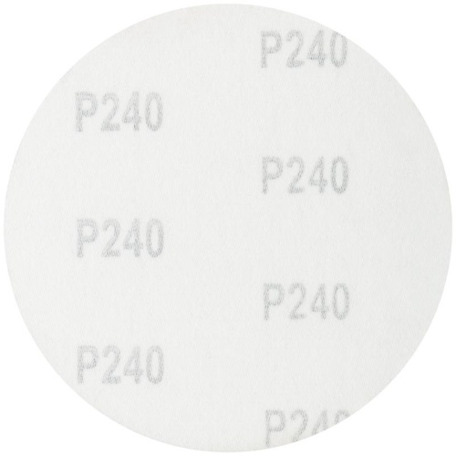 Круги шлифовальные сплошные (липучка), алюминий-оксидные, 125 мм, 5 шт Р 240 | код 39779 | FIT фото 2