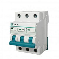 Автоматический выключатель ВА 47-29_3 полюса 20А ток к.з.4.5кА хар-ка С ESQ | код 14.03.01.000022 | ESQ
