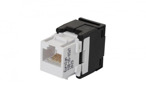 Модуль Keystone кат.5E UTP безынструментальный бел. Eurolan 16B-U5-05WT Модуль Keystone кат.5E UTP безынструментальный бел. Eurolan 16B-U5-05WT