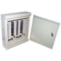 Настенный распределительный бокс, 40 плинтов, 400 пар, металл, с замком | код TWT-DB10-40P/KM | TWT