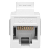 Адаптер проходной TERACOM PRO Cat.6 неэкранированный RJ45-RJ45 тип Keystone белый | код TRP-INLC-KSTN-6UTP-WH | EKF