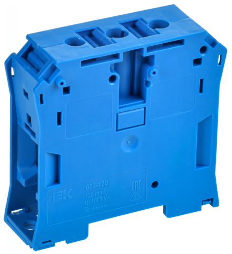 Колодка клеммная CTS 120мм2 синяя IEK | код YCT10-00-K07-120 | IEK
