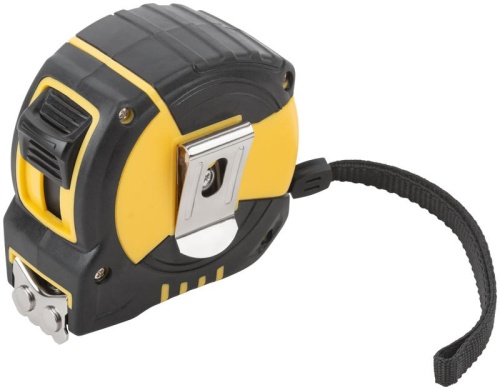 Рулетка Гранд 7.5мх25мм калибр. лента; нейлон. покрытие; магн. крючок; двойной стопор; прорезиненный корпус FIT 17327 фото 6