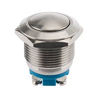 Кнопка антивандальная 19 Б/Фикс (2с винт) (ON)-OFF сфера (PBS-28В, A19-A2) REXANT (в упак. 1шт.) | код 06-0357-B | REXANT