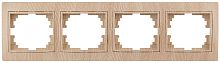 Рамка на 4 поста гор., СУ, Plano, сосна, 1-504-11 | код Б0030105 | ЭРА