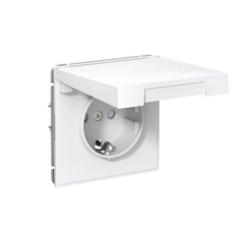 ARTGALLERY РОЗЕТКА с заземл. со шторк. с крышк., 16А, IP20, механизм, быстрозажимные клеммы, лотос | код GAL001346S | Systeme Electric фото 5