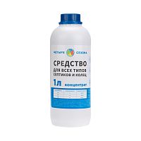 Средство для септиков и колец, 1 литр ЧЕТЫРЕ СЕЗОНА | код 63-0002 | ЧЕТЫРЕ СЕЗОНА