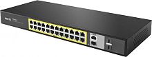 Коммутатор Netis P124GH (L2) 24x100Мбит/с 2x1Гбит/с 1xКомбо(1000BASE-T/SFP) 1SFP 24PoE 24PoE+ 360W неуправляемый | код 1980565 | NETIS