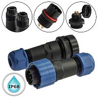 Разъём герметичный SZC16 6P-F-M, 6 контактов | код 106776 | SZC