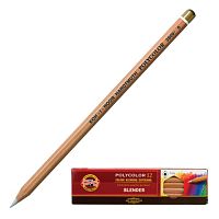 Карандаш-блендер KOH-I-NOOR, 1шт., Polycolor , белый, 3,8 мм, мягкий, заточенный, 3800000001KS | код 181126 | KOH-I-NOOR