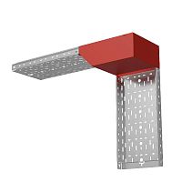 Угол для лотка вертикальный внешний левый с разворотом трассы на 90град. 300х50 сталь 1мм "ПЛЮС" VLPDplus90-50-300-L КМ PL2298