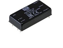 Источник питания DC-DC, 40Вт, вход 24В (9…36В) DC, потребление без/под нагр. 15мА/1950мА, выход ±12В/0...±1666мА, КПД 89%, ёмкостная нагр. макс. 2600мкф, изоляция 1600В DC, в корпусе 50,8х25,4х10,5мм, -40…+90С | код RDDW40F-12 | MeanWell Се