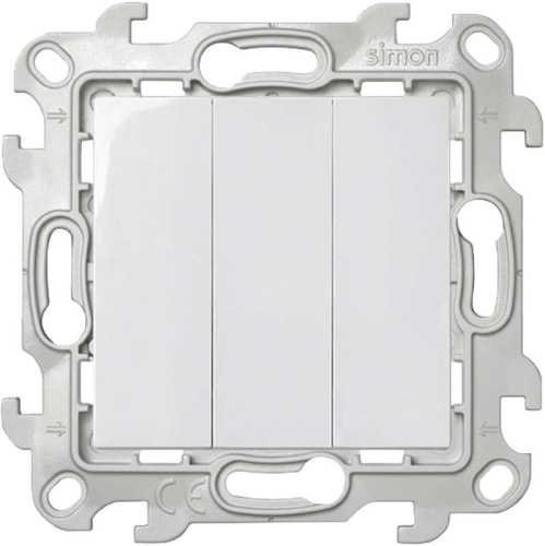 Механизм выключателя 3-кл. 1п 2мод. СП 10А IP20 бел. | Код. 2450391-030 | Smon