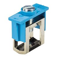 Наборные клеммы для N-проводников, тип фиксации провода: винтовой, номинальное сечение: 16 мм кв., цвет: синий, тип монтажа: шина 10х3 | код 30.494.3021.6 | Wieland