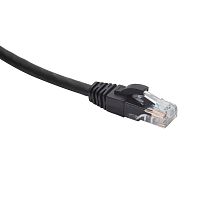 Патч-корд U/UTP категория 5e LSZH нг(А)-HF 10,0 м, черный | код DR-181920 | Datarex