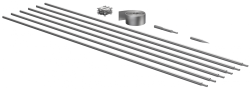 Комплект заземления 9/16 б/м оц. сталь HDZ IEK | код ZKZ11-14-016-09 | IEK