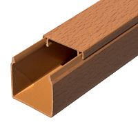 Кабель-канал бук 2-й замок 40х40 мм (60м/уп) Промрукав | код PR.025441 | ПРОМРУКАВ