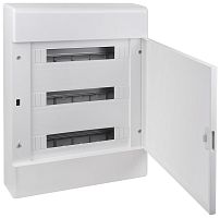 Щит распределительный навесной на 54 модуля с непрозрачной дверцей белый IP41 (ЩРн-П-54) | код 68054Б | Ruvinil