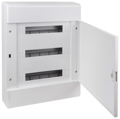 Щит распределительный навесной на 54 модуля с непрозрачной дверцей белый IP41 (ЩРн-П-54) | код 68054Б | Ruvinil