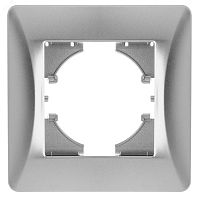 GUSI Ugra РАМКА 1-местная, цвет серебро. | код С1110-004 | GUSI ELECTRIC