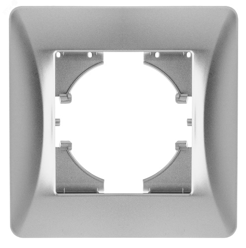 GUSI Ugra РАМКА 1-местная, цвет серебро. | код С1110-004 | GUSI ELECTRIC