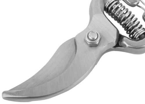 Секатор, режущие кромки внахлест, усиленная пружина, цельнокованый, ПВХ изогнутые ручки 215 мм | код 77088 | FIT фото 6