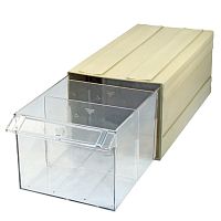 Ячейка наборная FUHENGSHENG 130х160х317 (ВхШхГ) серая/жёлтая, материал HDPE | код 86865 | FUHENGSHENG