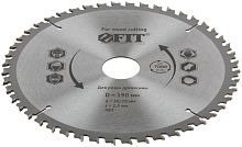 Диск пильный для циркулярных пил по дереву специальная форма зуба 190x30/20x48Т | код 37692 | FIT