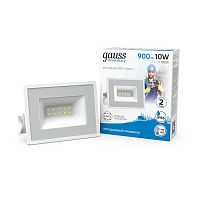 Прожектор светодиодный Elementary 10Вт 700лм IP65 6500К бел. | Код. 613120310 | Gauss