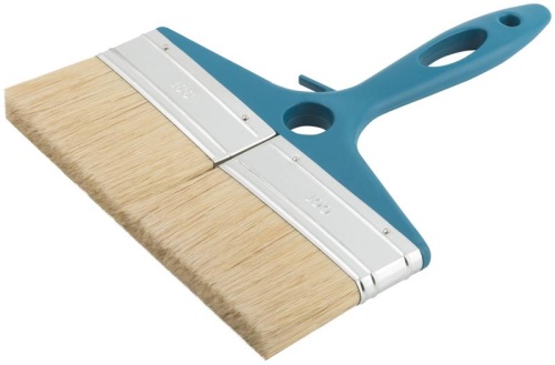 Кисть флейцевая "Атлант" натуральная светлая щетина пластиковая ручка 8дюйм (200мм) FIT 01250