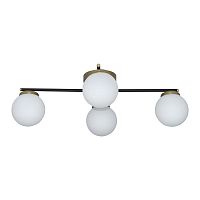 Светильник "Злата" 141 (плафон 8728) НСБ 01-4х25-101 G9 [ИМ] потолочн. черн.зол. Элетех 1005405280