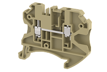 Клемма проходная винтовая 2,5 мм2, на 2 подключения, хаки TQ2.5-KHAKHI | код 1202010006 | Elmex