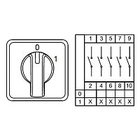 800 041, CS015099S, Двухпозиционные Переключатели Вкл-Выкл (0-1), 5 FAZ 16 A 60градус. | код 0.0.0.8.00041 | KLEMSAN